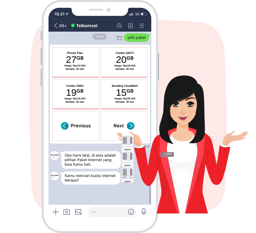 Intelligent customer support for Telco